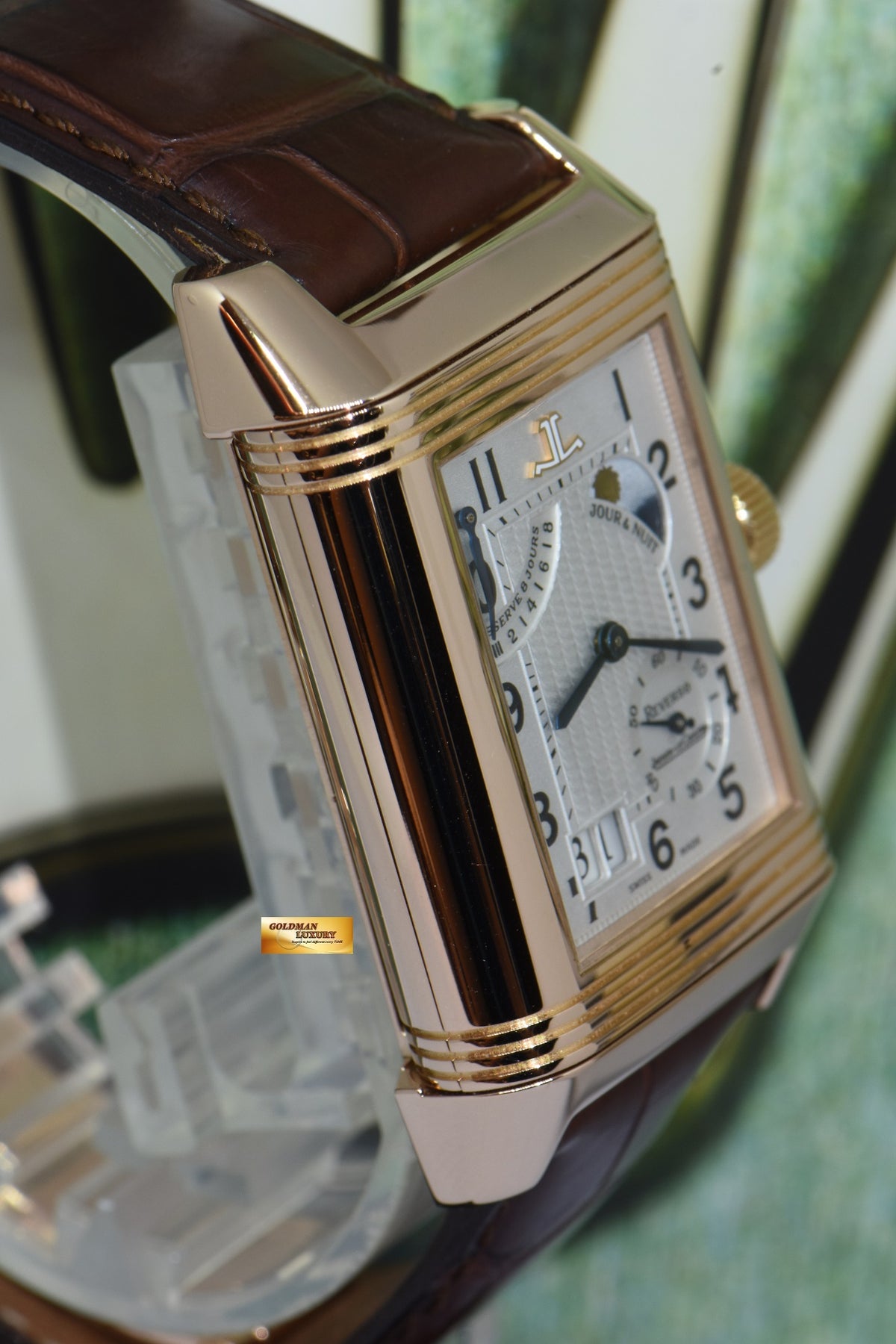 [SOLD] JLC SEPTANTIEME REVERSO 8 DAYS POWER RESERVE DAY/NIGHT 18K ROSE GOLD CALIBRE 879 MANUAL WINDING 300.24.20 (MINT)