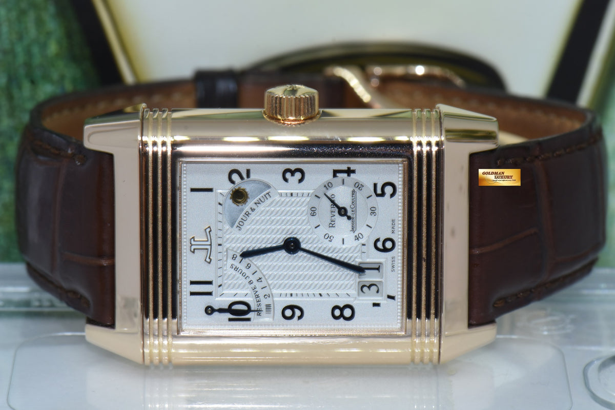 [SOLD] JLC SEPTANTIEME REVERSO 8 DAYS POWER RESERVE DAY/NIGHT 18K ROSE GOLD CALIBRE 879 MANUAL WINDING 300.24.20 (MINT)