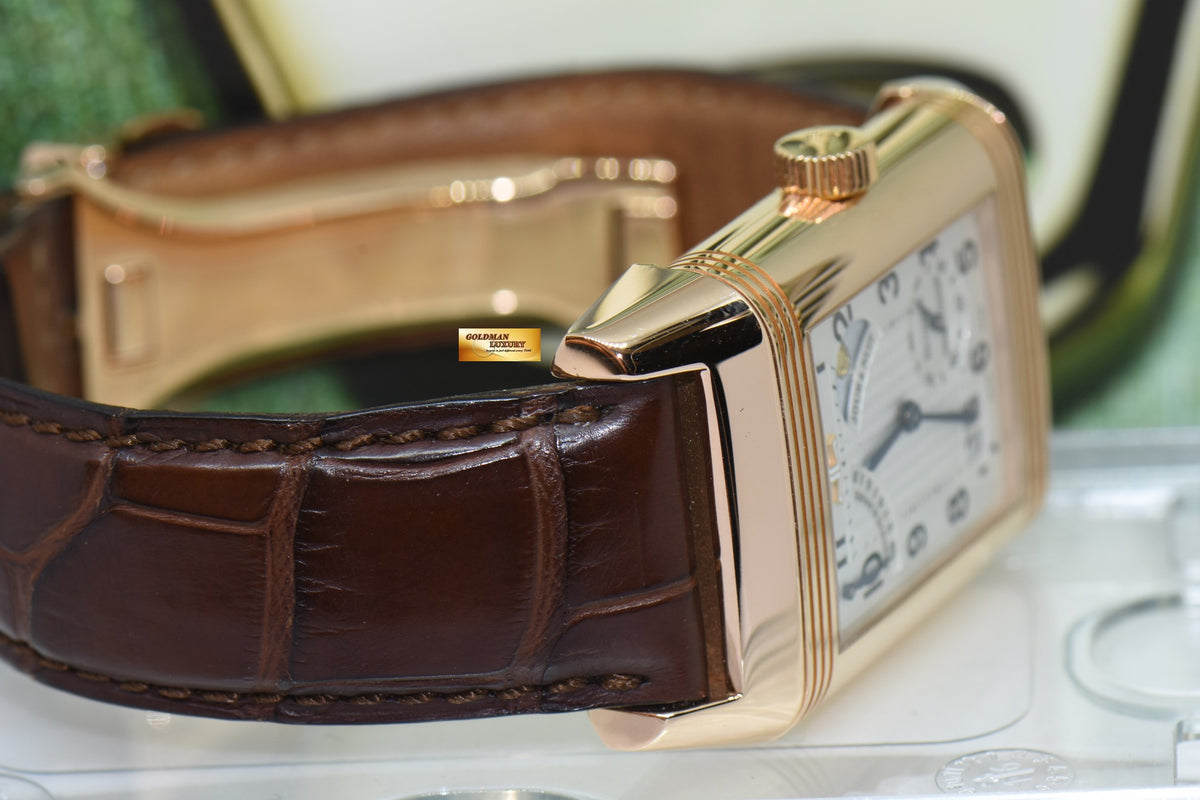 [SOLD] JLC SEPTANTIEME REVERSO 8 DAYS POWER RESERVE DAY/NIGHT 18K ROSE GOLD CALIBRE 879 MANUAL WINDING 300.24.20 (MINT)