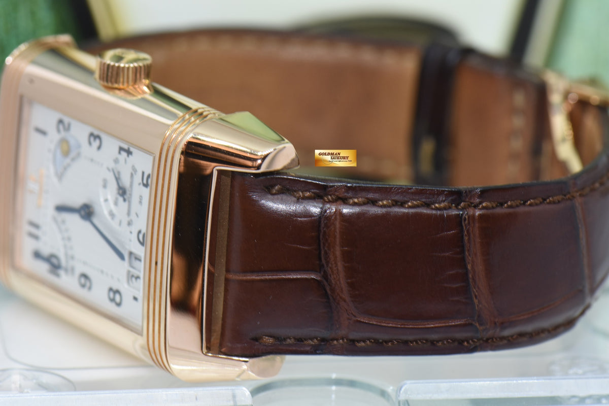 [SOLD] JLC SEPTANTIEME REVERSO 8 DAYS POWER RESERVE DAY/NIGHT 18K ROSE GOLD CALIBRE 879 MANUAL WINDING 300.24.20 (MINT)