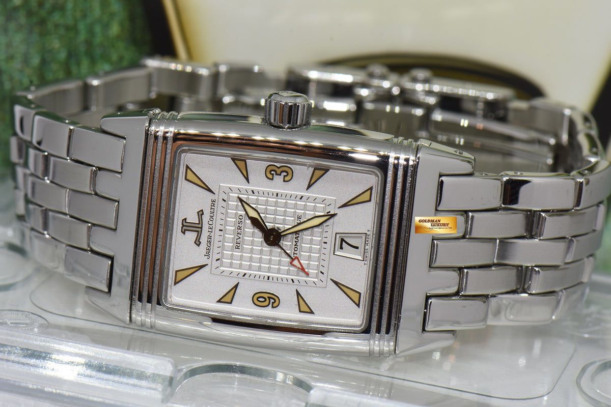 [SOLD] JLC REVERSO GRAN’ SPORT SS BRACELET AUTOMATIC (TRITIUM DIAL) 290.8.60 (MINT)