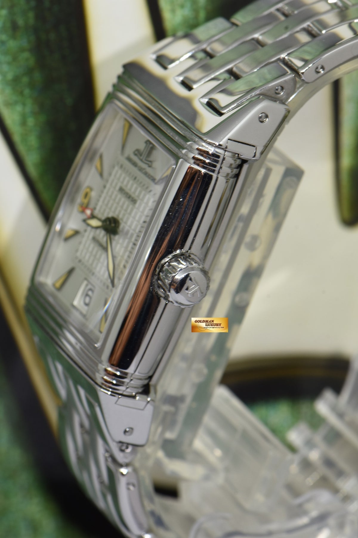 [SOLD] JLC REVERSO GRAN’ SPORT SS BRACELET AUTOMATIC (TRITIUM DIAL) 290.8.60 (MINT)