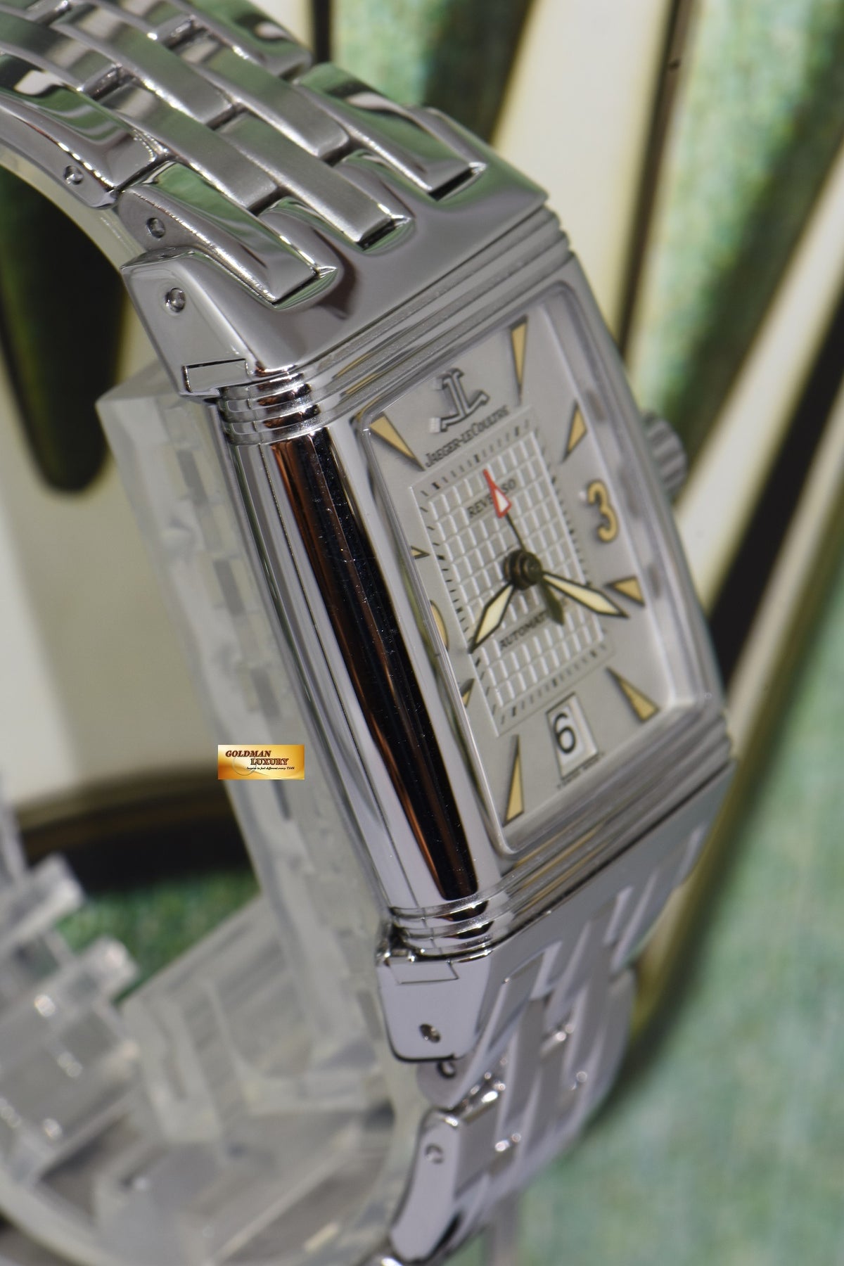 [SOLD] JLC REVERSO GRAN’ SPORT SS BRACELET AUTOMATIC (TRITIUM DIAL) 290.8.60 (MINT)