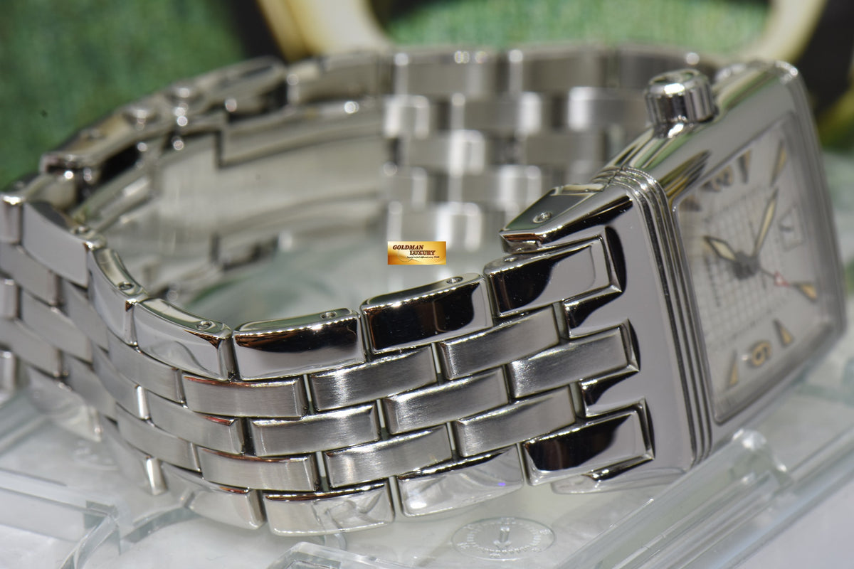 [SOLD] JLC REVERSO GRAN’ SPORT SS BRACELET AUTOMATIC (TRITIUM DIAL) 290.8.60 (MINT)