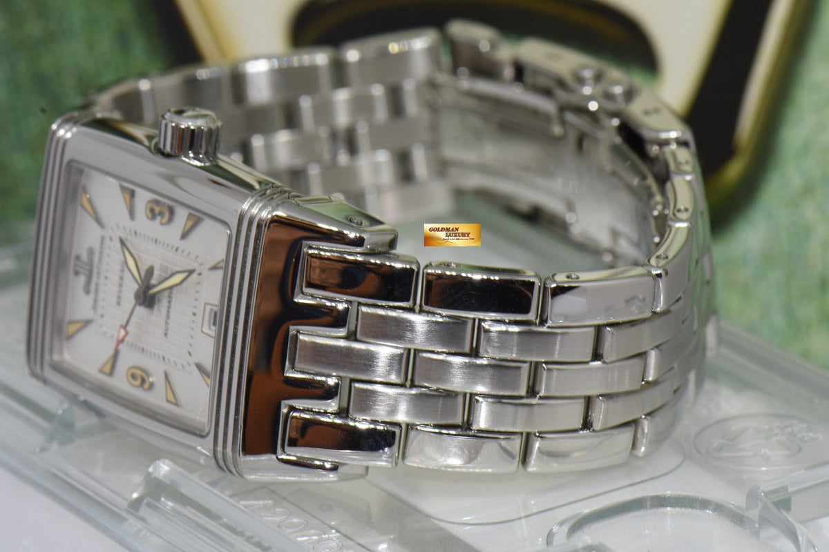 [SOLD] JLC REVERSO GRAN’ SPORT SS BRACELET AUTOMATIC (TRITIUM DIAL) 290.8.60 (MINT)