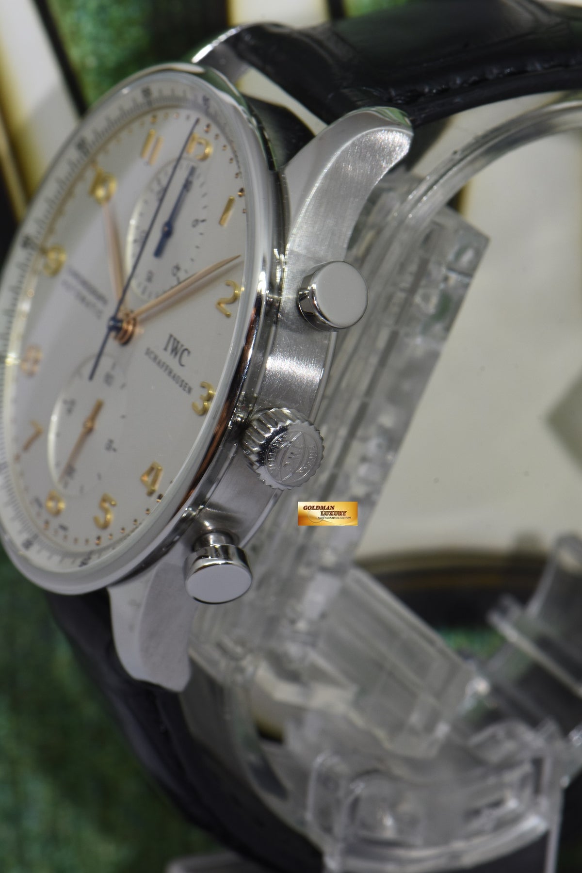 [SOLD] IWC PORTUGUESE CHRONOGRAPH 41mm SILVER AUTOMATIC IW3714 (NEAR MINT)