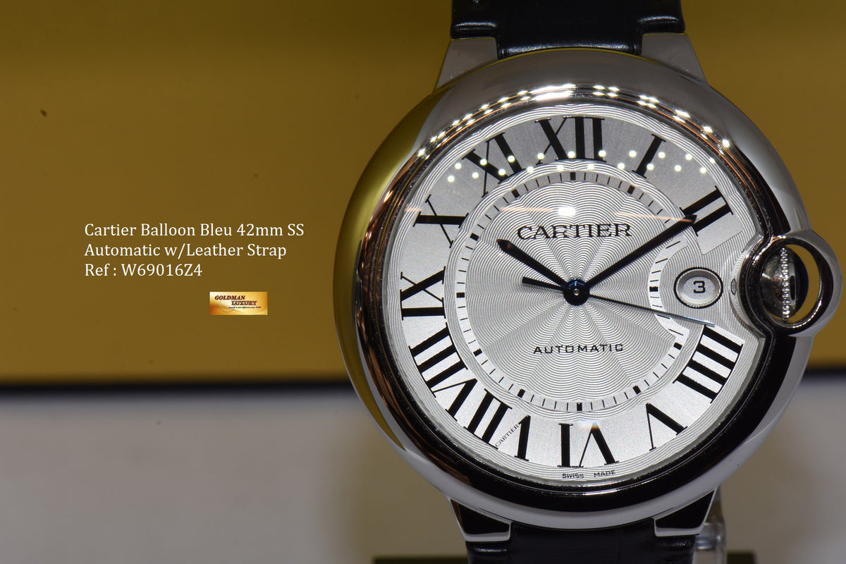 [SOLD] CARTIER BALLOON BLEU 42mm SS AUTOMATIC (NEW-UNWORN)