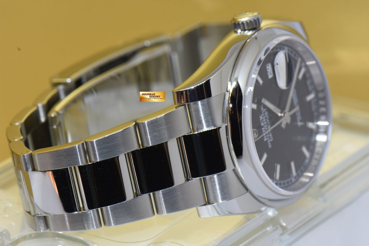 [SOLD] ROLEX OYSTER DATEJUST 36mm BLACK AUTOMATIC 116200 (NEW-UNWORN)