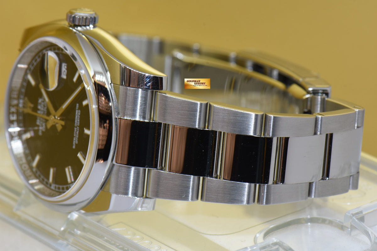 [SOLD] ROLEX OYSTER DATEJUST 36mm BLACK AUTOMATIC 116200 (NEW-UNWORN)