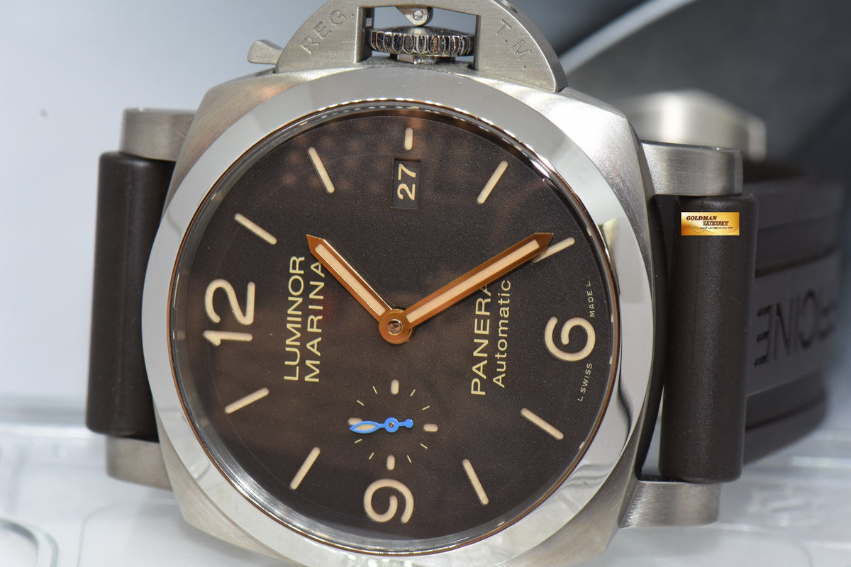 [SOLD] PANERAI LUMINOR MARINA 1950 SLIM TITANIUM AUTOMATIC PAM 1351 [NEW MODEL] (MINT)
