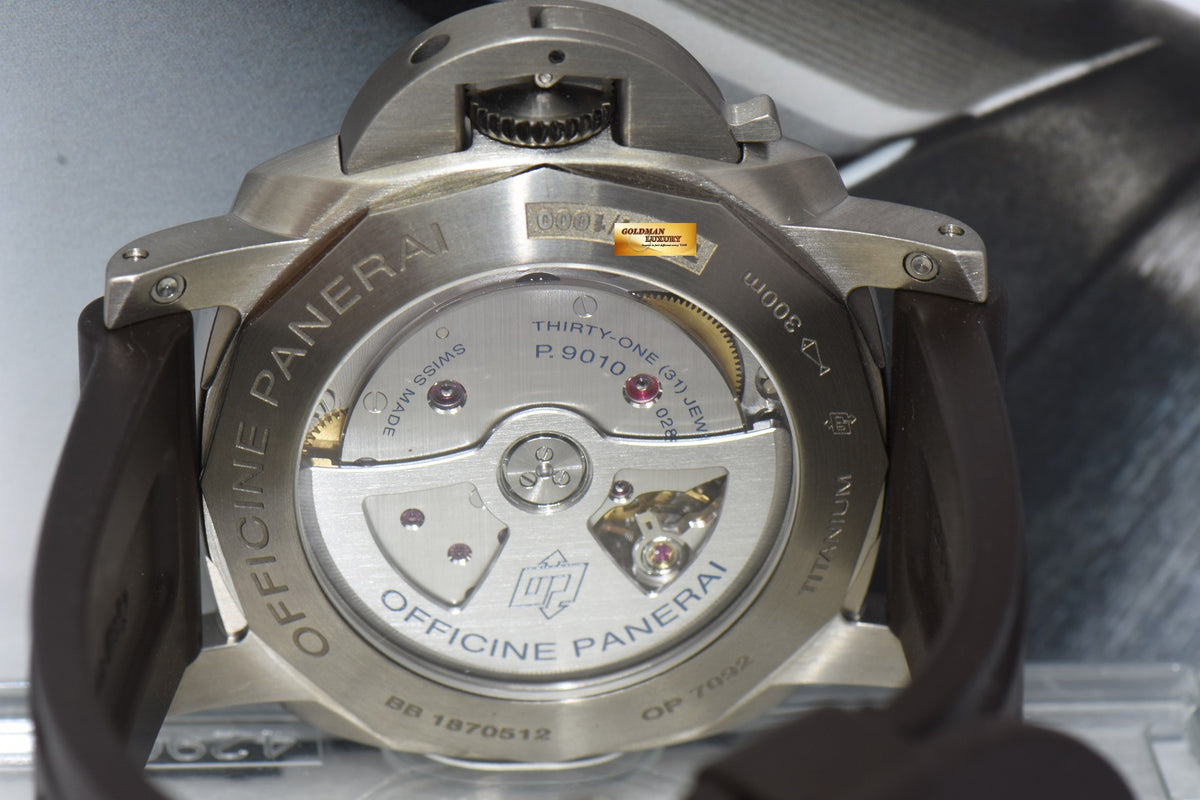 [SOLD] PANERAI LUMINOR MARINA 1950 SLIM TITANIUM AUTOMATIC PAM 1351 [NEW MODEL] (MINT)