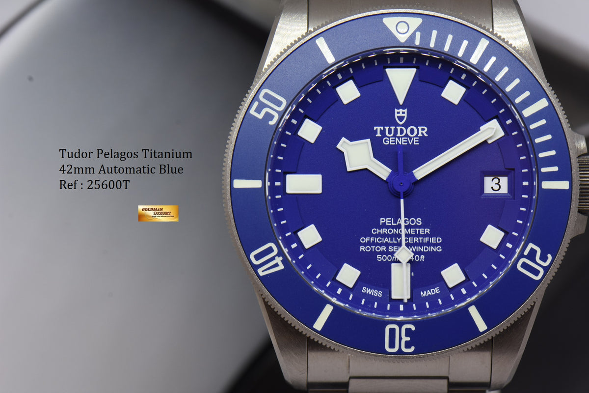 [SOLD] TUDOR PELAGOS TITANIUM 42mm BLUE AUTOMATIC 25600T AUTOMATIC (MINT)