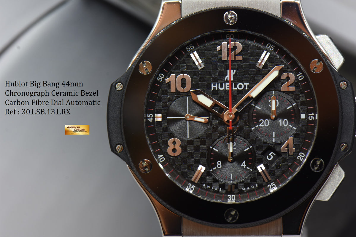 [SOLD] HUBLOT BIG BANG 44mm CERAMIC BEZEL AUTOMATIC 301.SB.131.RX (MINT)