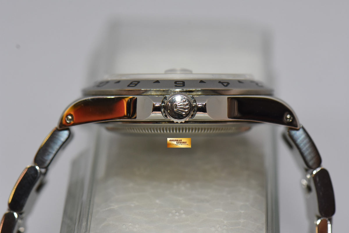 [SOLD] ROLEX OYSTER PERPETUAL EXPLORER II (PINHOLE : NON-SOLID ENDLINK) WHITE 16570 (NEAR MINT)