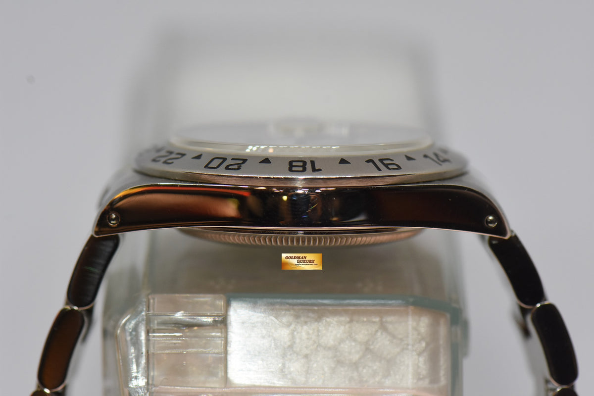 [SOLD] ROLEX OYSTER PERPETUAL EXPLORER II (PINHOLE : NON-SOLID ENDLINK) WHITE 16570 (NEAR MINT)