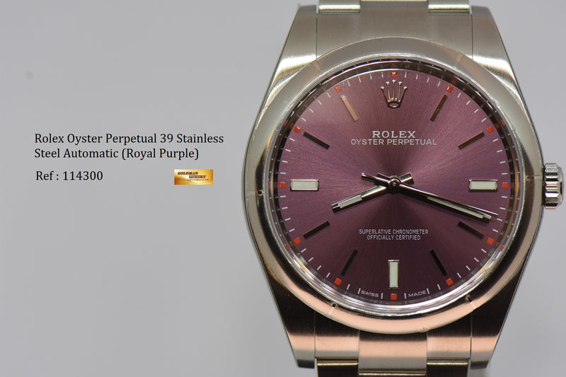 Oyster perpetual 2025 39 purple