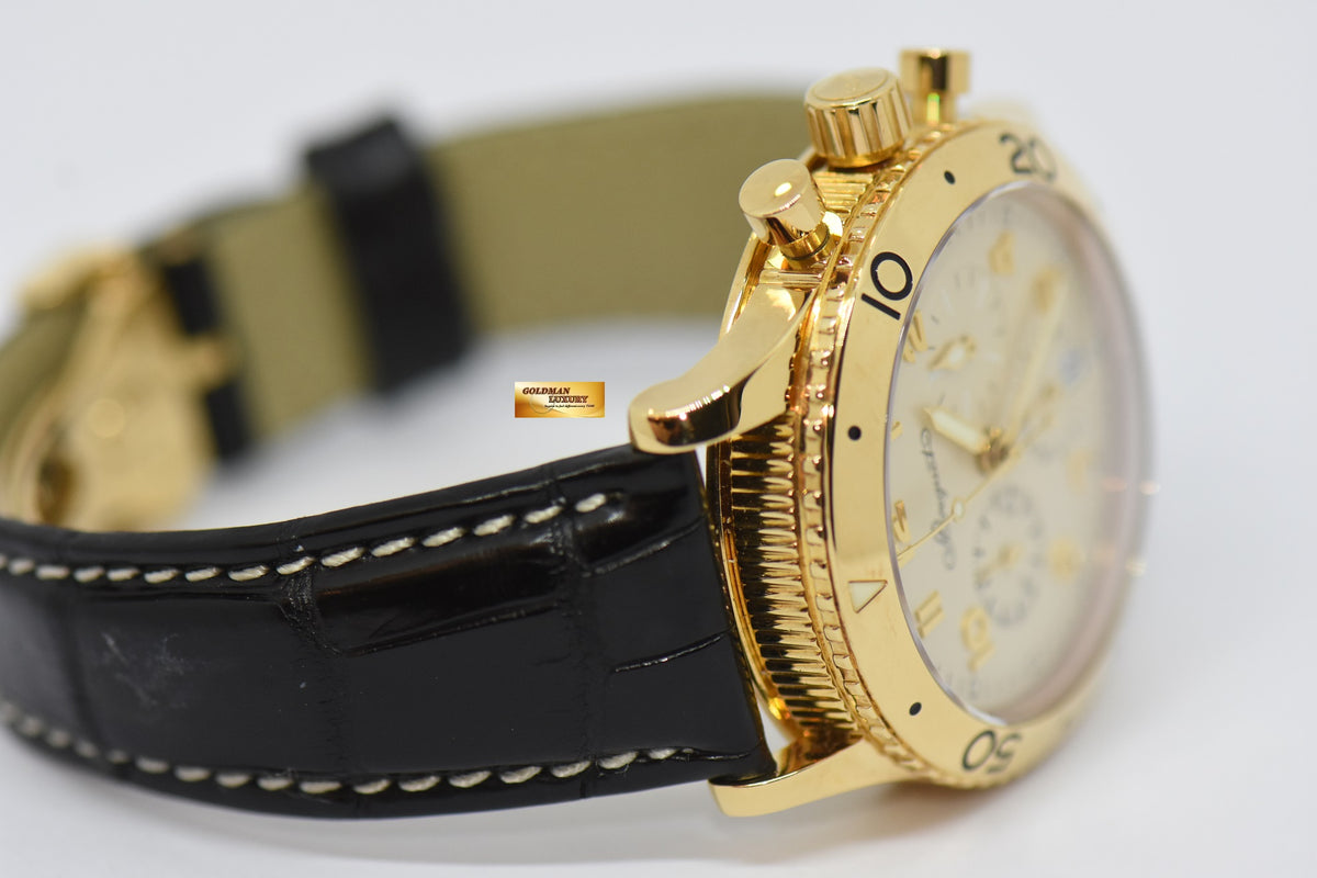 [SOLD] BREGUET TYPE XX TRANSATLANTIQUE FLYBACK CHRONOGRAPH 18K YELLOW GOLD 39.5mm AUTOMATIC 3820 (MINT)