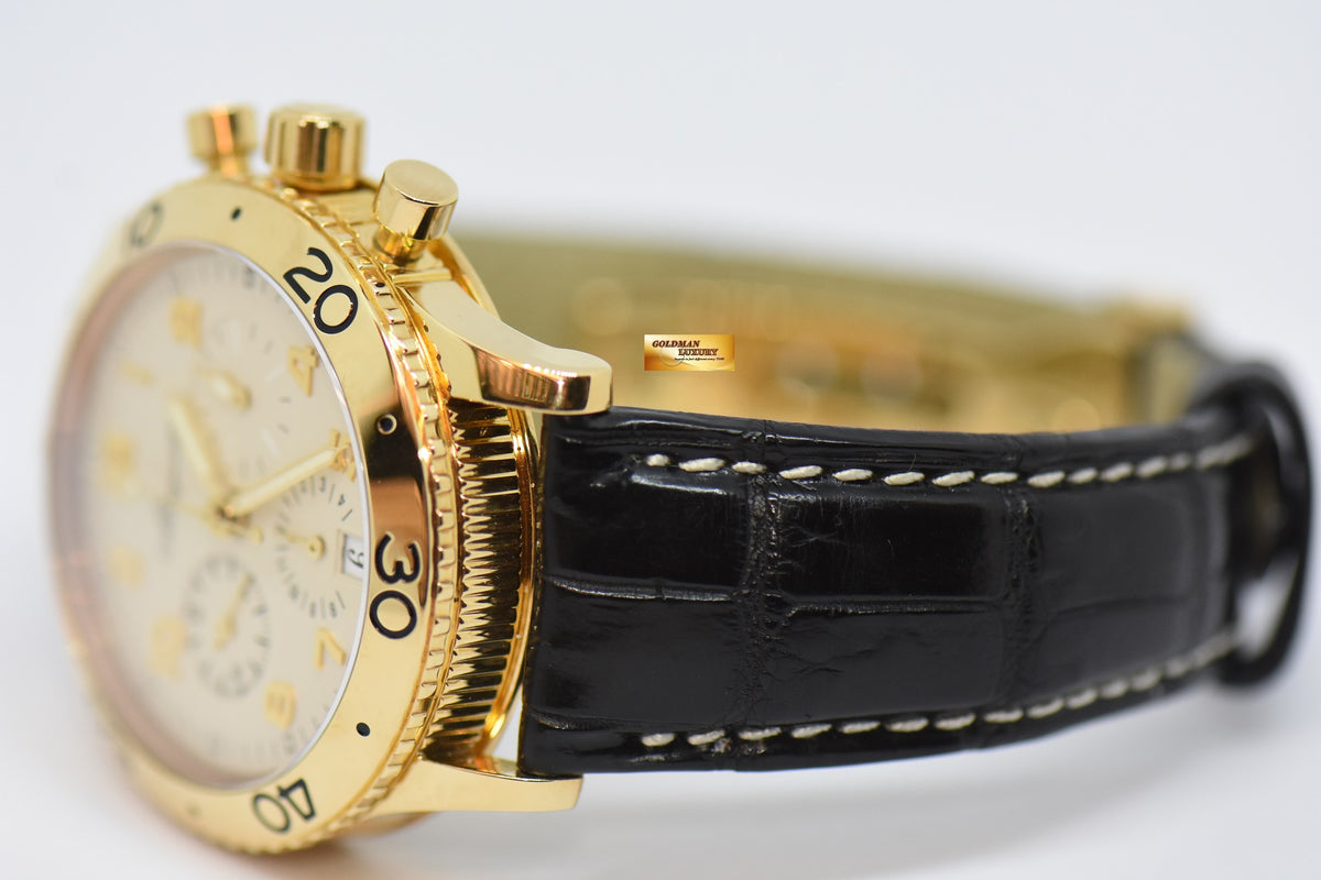 [SOLD] BREGUET TYPE XX TRANSATLANTIQUE FLYBACK CHRONOGRAPH 18K YELLOW GOLD 39.5mm AUTOMATIC 3820 (MINT)