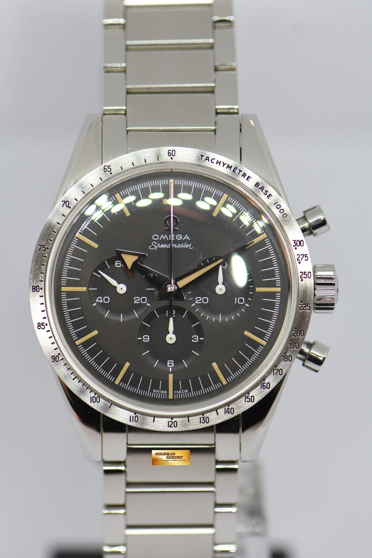 [SOLD] OMEGA SPEEDMASTER ’57 CHRONOGRAPH 38.6mm “THE 1957 TRILOGY” C.1861 MANUAL (MINT)