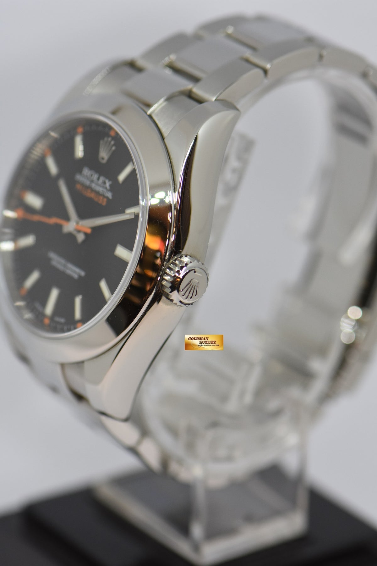 [SOLD] ROLEX OYSTER PERPETUAL MILGAUSS SS BLACK AUTOMATIC 116400 (NEAR MINT)