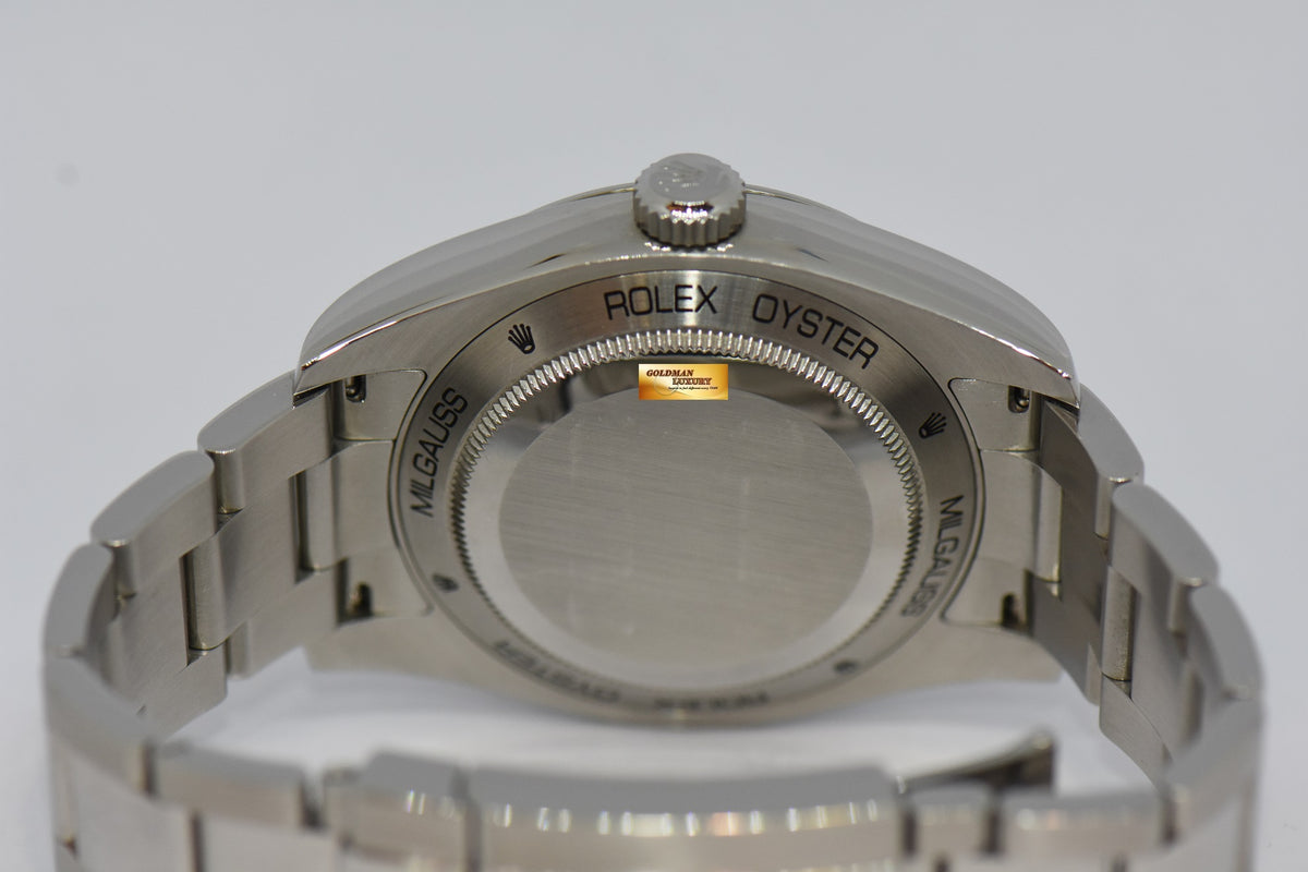 [SOLD] ROLEX OYSTER PERPETUAL MILGAUSS SS BLACK AUTOMATIC 116400 (NEAR MINT)