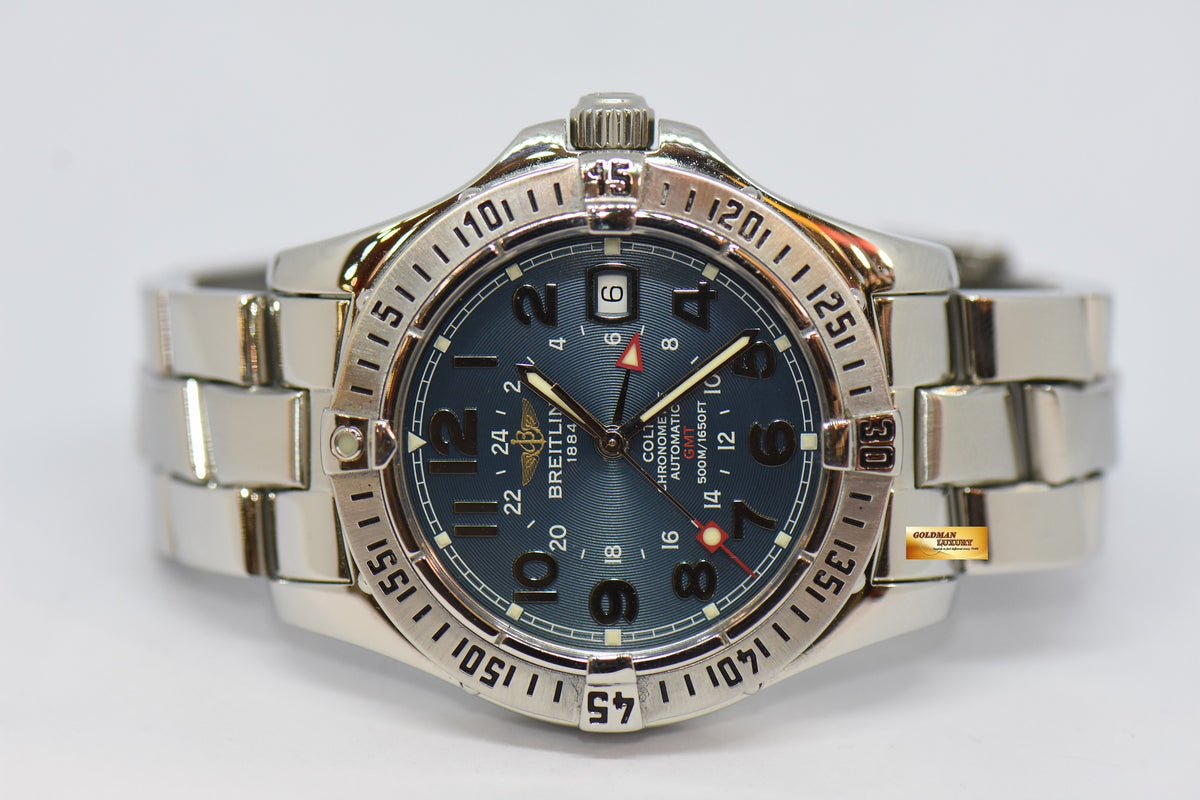 [SOLD] BREITLING COLT GMT 40mm BLUE AUTOMATIC