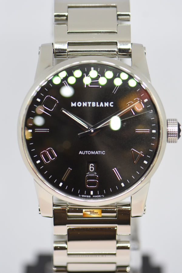 [SOLD] MONT BLANC TIMEWALKER 42mm SS BRACELET BLACK AUTOMATIC 7070 (NEAR MINT)