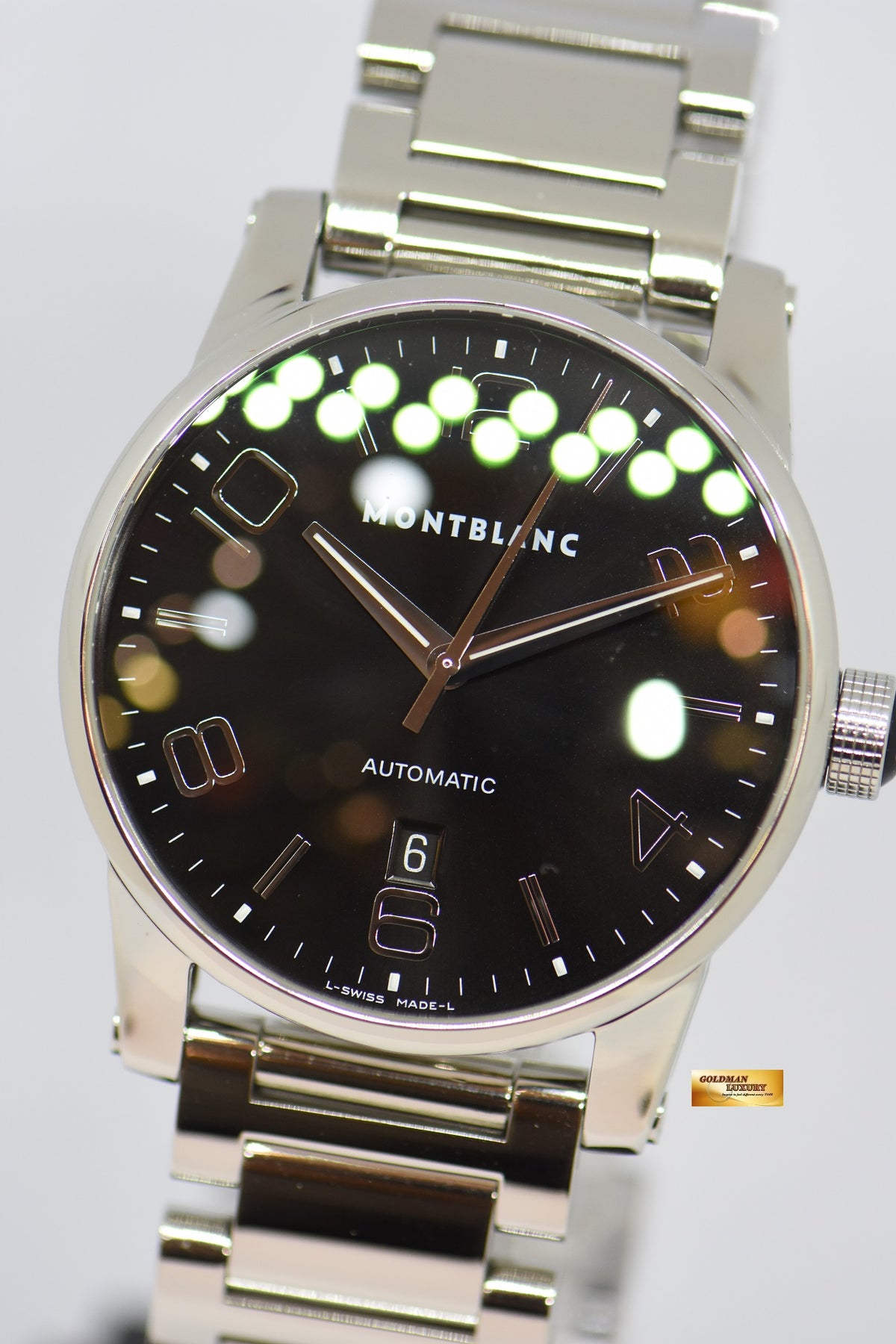 [SOLD] MONT BLANC TIMEWALKER 42mm SS BRACELET BLACK AUTOMATIC 7070 (NEAR MINT)