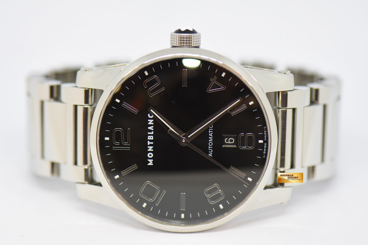 [SOLD] MONT BLANC TIMEWALKER 42mm SS BRACELET BLACK AUTOMATIC 7070 (NEAR MINT)