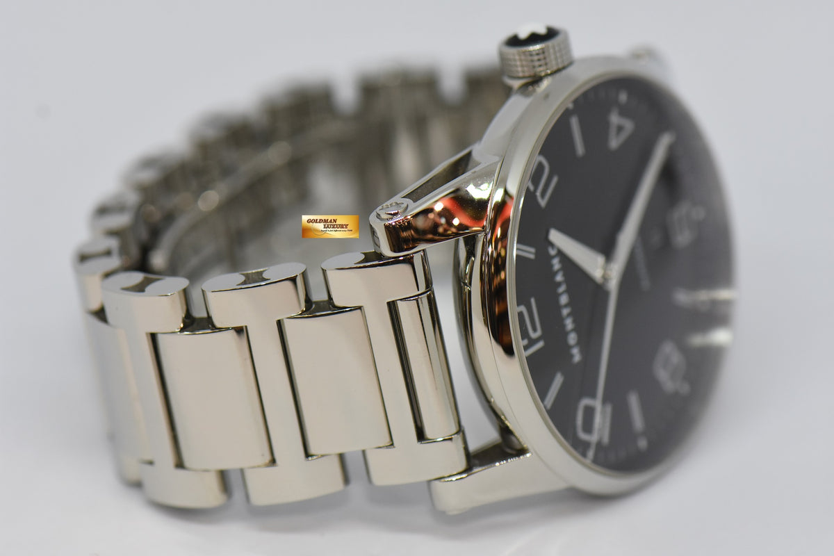 [SOLD] MONT BLANC TIMEWALKER 42mm SS BRACELET BLACK AUTOMATIC 7070 (NEAR MINT)