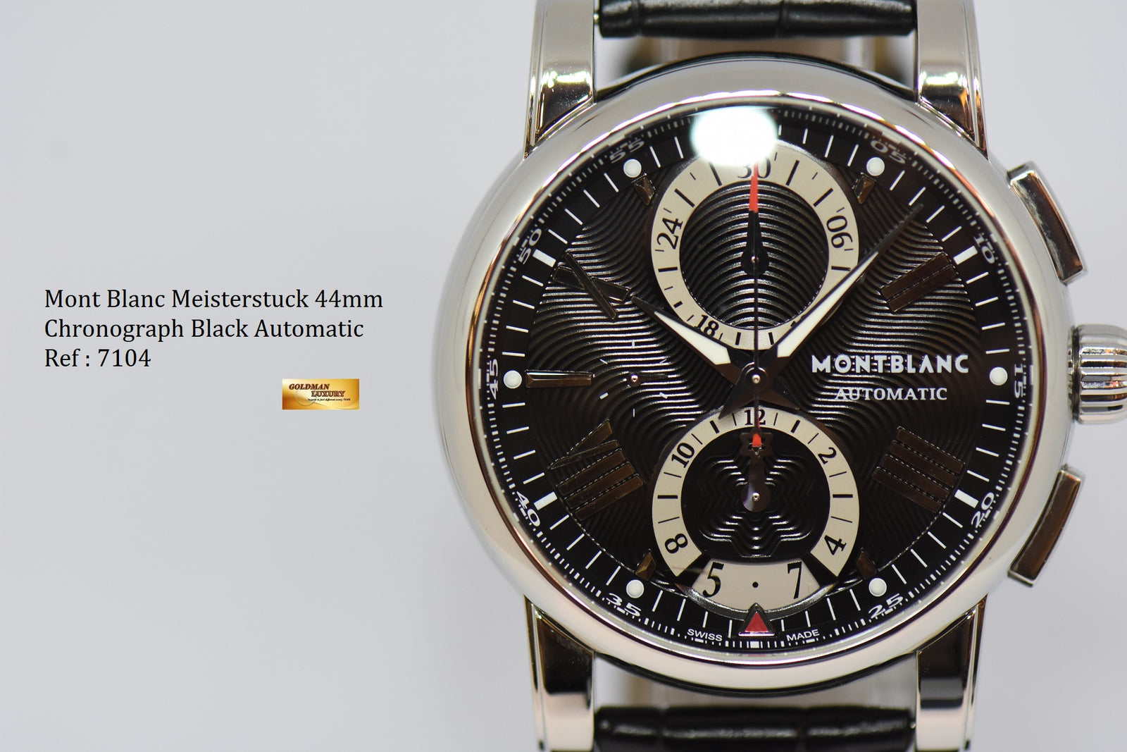 SOLD] MONT BLANC MEISTERSTUCK 44mm CHRONOGRAPH BLACK AUTOMATIC