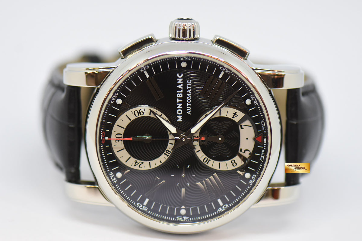 [SOLD] MONT BLANC MEISTERSTUCK 44mm CHRONOGRAPH BLACK AUTOMATIC 7104 (NEAR MINT)