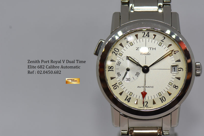 Zenith elite port royal v dual time outlet