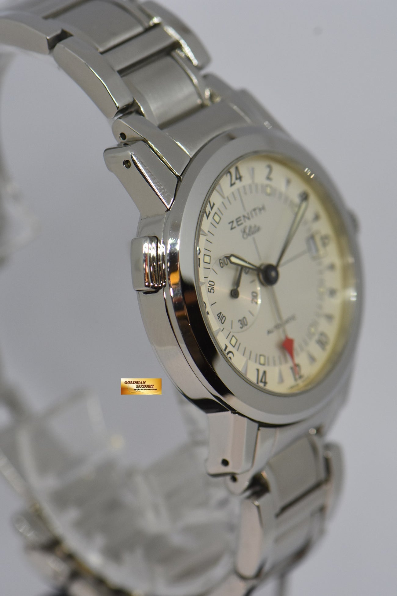 SOLD ZENITH PORT ROYAL V DUAL TIME 38mm ELITE AUTOMATIC 02.0450.682 Goldman Luxury