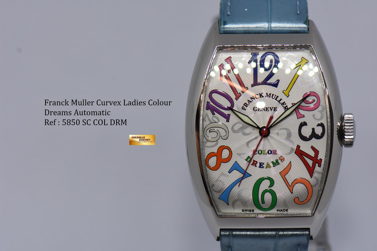 [SOLD] FRANCK MULLER CURVEX LADIES COLOR DREAMS AUTOMATIC 5850 SC COL DRM (MINT)