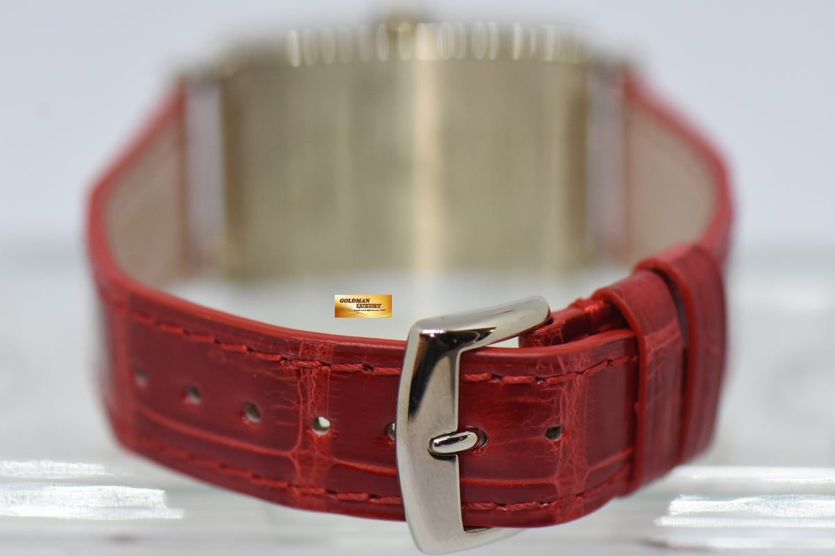 [SOLD] FRANCK MULLER LONG ISLAND LADIES 18K WHITE GOLD ARABIC BLACK DIAL 952 QZ (NEAR MINT)