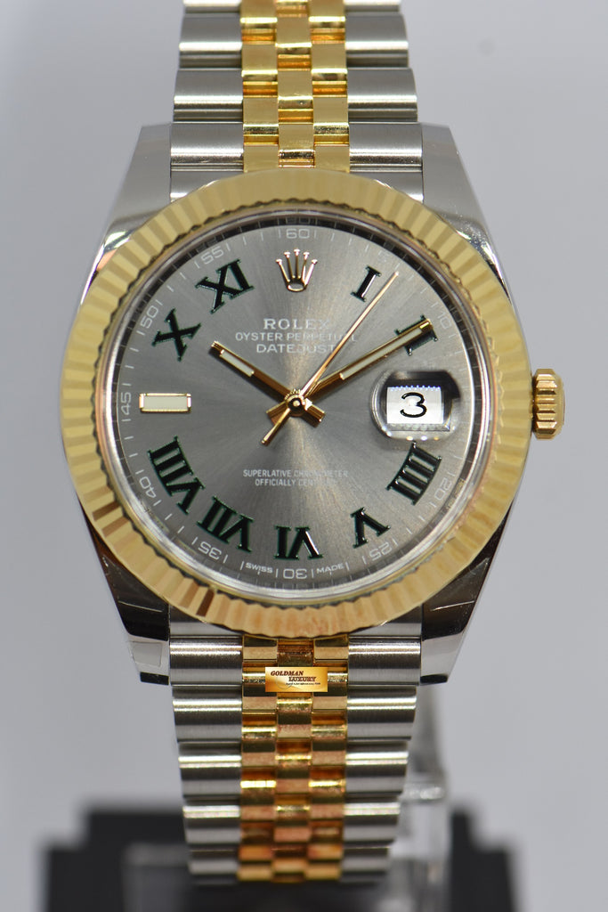 Rolex wimbledon gold top