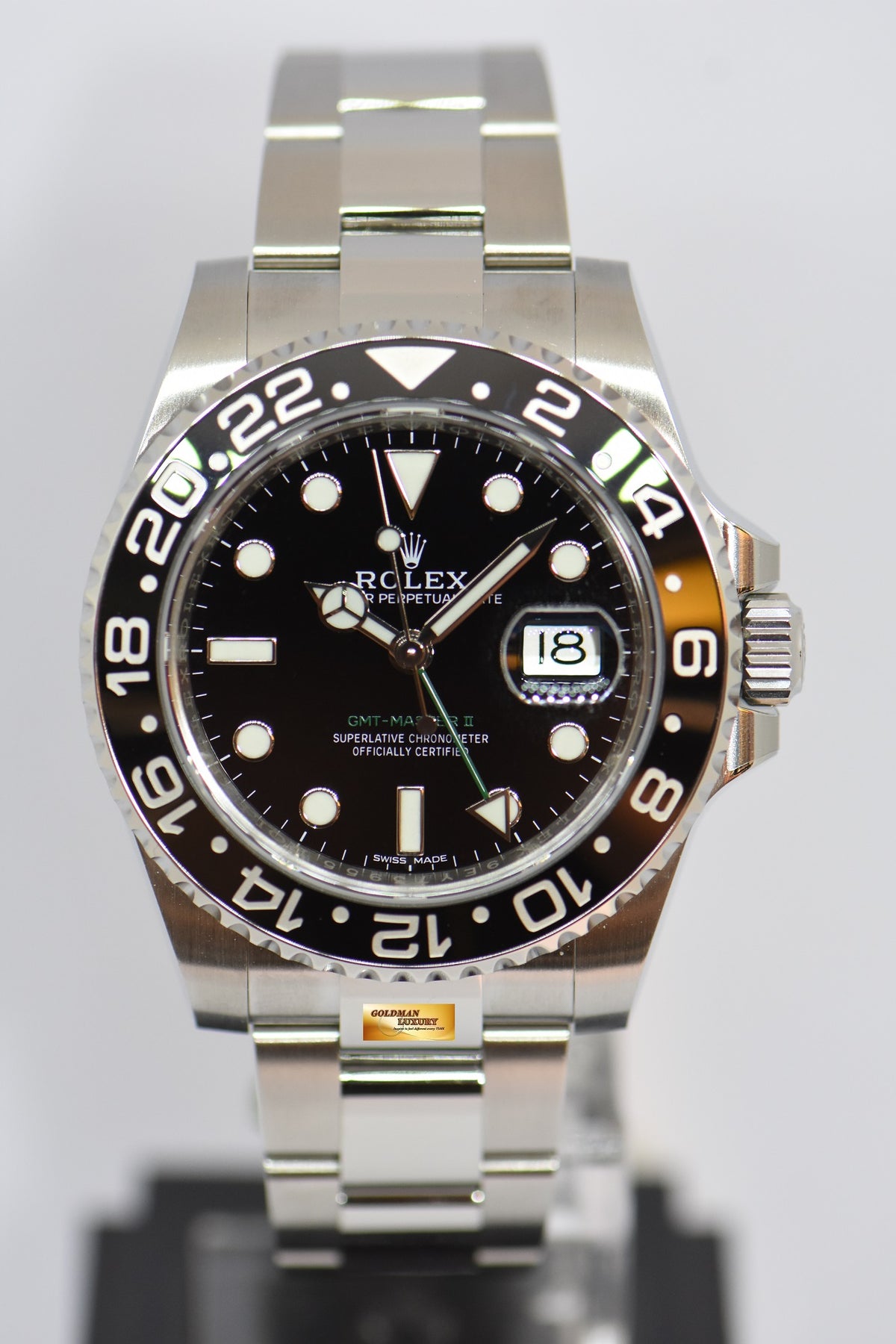 [SOLD] ROLEX OYSTER PERPETUAL GMT-MASTER II CERAMIC BLACK 116710LN (NEW-UNWORN)
