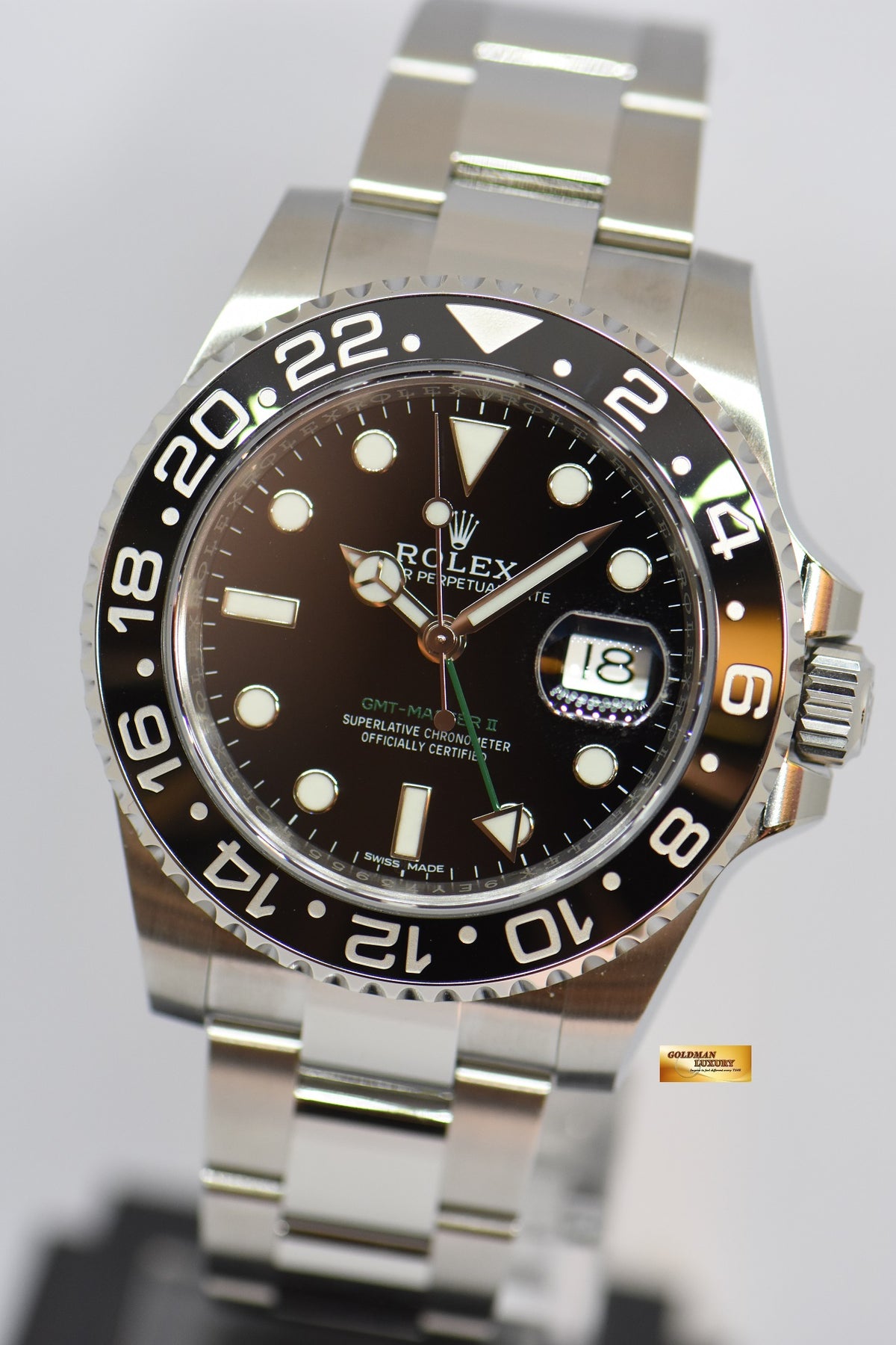 [SOLD] ROLEX OYSTER PERPETUAL GMT-MASTER II CERAMIC BLACK 116710LN (NEW-UNWORN)