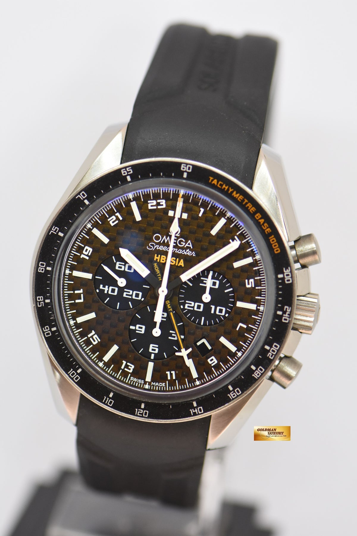 [SOLD] OMEGA SPEEDMASTER HB-SIA 44.25mm CO-AXIAL GMT CHRONOGRAPH NUMBERED EDITION AUTOMATIC (MINT)