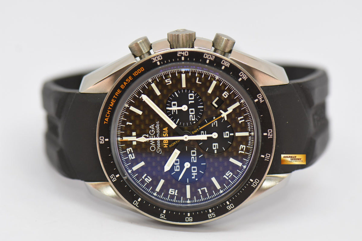 [SOLD] OMEGA SPEEDMASTER HB-SIA 44.25mm CO-AXIAL GMT CHRONOGRAPH NUMBERED EDITION AUTOMATIC (MINT)