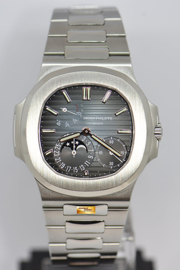 [SOLD] PATEK PHILIPPE NAUTILUS MOONPHASE POWER RESERVE IN STEEL 5712A (NEW OLD STOCK)