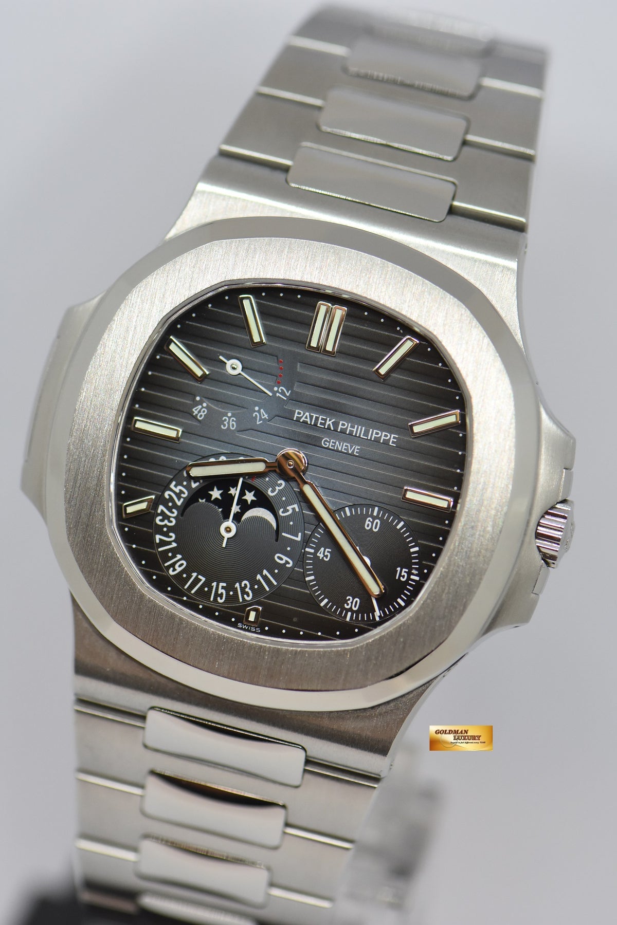 [SOLD] PATEK PHILIPPE NAUTILUS MOONPHASE POWER RESERVE IN STEEL 5712A (NEW OLD STOCK)
