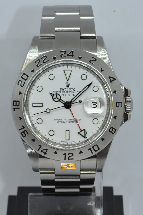 [SOLD] ROLEX OYSTER PERPETUAL EXPLORER II (CHAPTERING) 3186 MOVEMENT WHITE 16570 (MINT)
