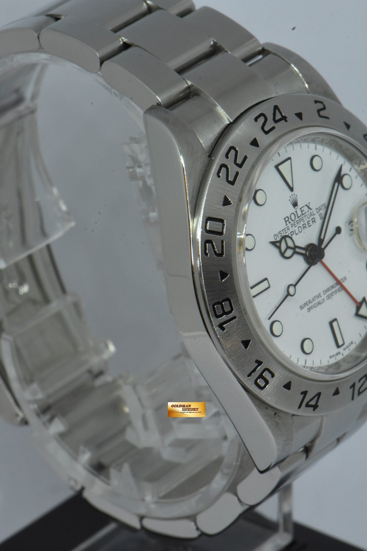 [SOLD] ROLEX OYSTER PERPETUAL EXPLORER II (CHAPTERING) 3186 MOVEMENT WHITE 16570 (MINT)