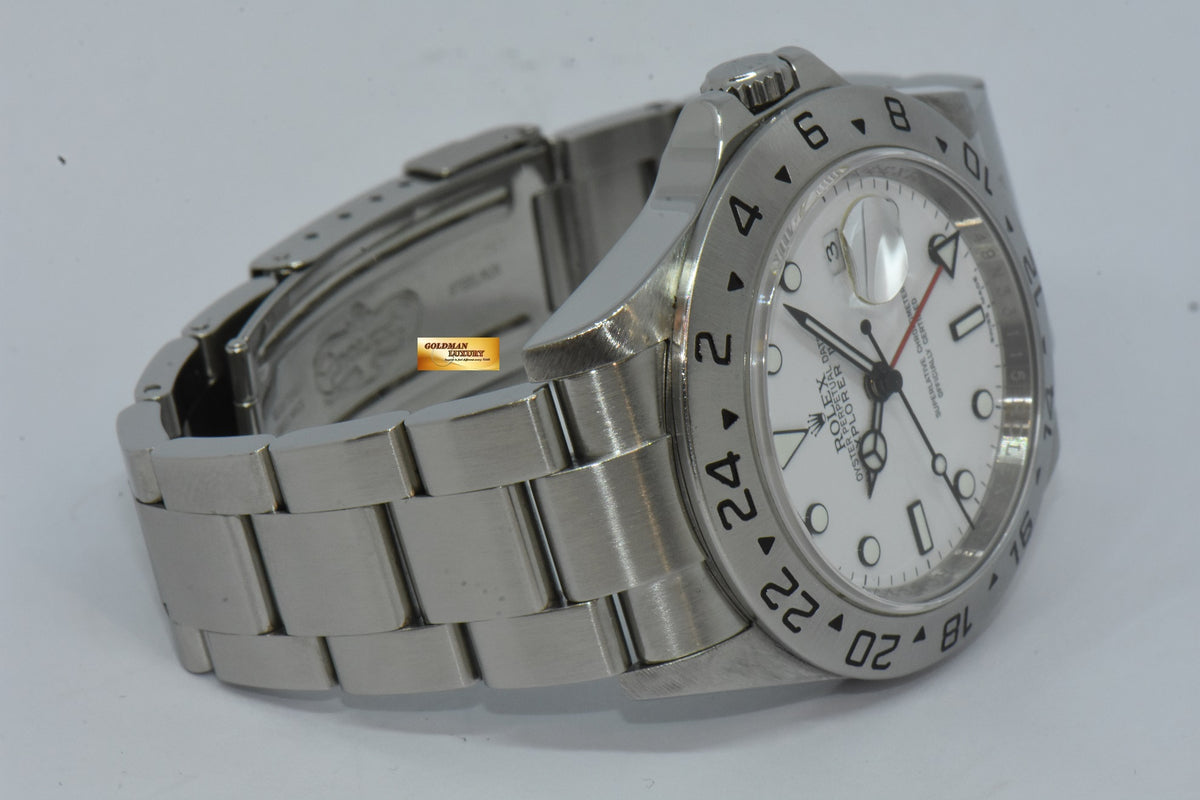 [SOLD] ROLEX OYSTER PERPETUAL EXPLORER II (CHAPTERING) 3186 MOVEMENT WHITE 16570 (MINT)