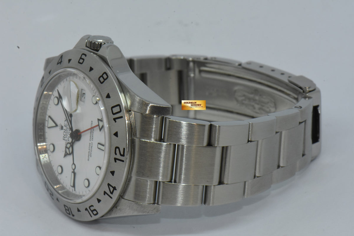 [SOLD] ROLEX OYSTER PERPETUAL EXPLORER II (CHAPTERING) 3186 MOVEMENT WHITE 16570 (MINT)