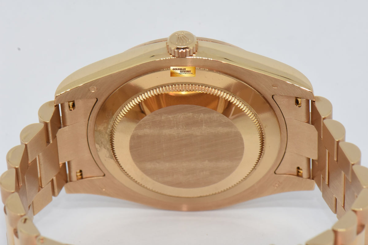 [SOLD] ROLEX OYSTER PERPETUAL DAY-DATE 41 CHOCOLATE DIAL 18K ROSE GOLD 218235 (MINT)