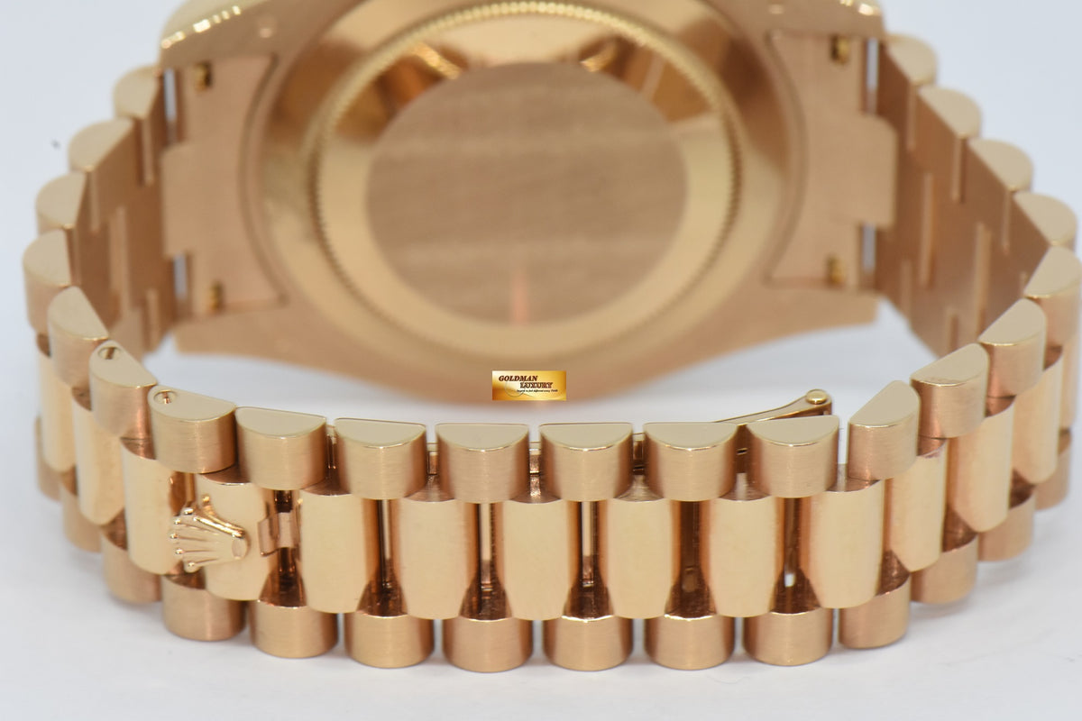 [SOLD] ROLEX OYSTER PERPETUAL DAY-DATE 41 CHOCOLATE DIAL 18K ROSE GOLD 218235 (MINT)