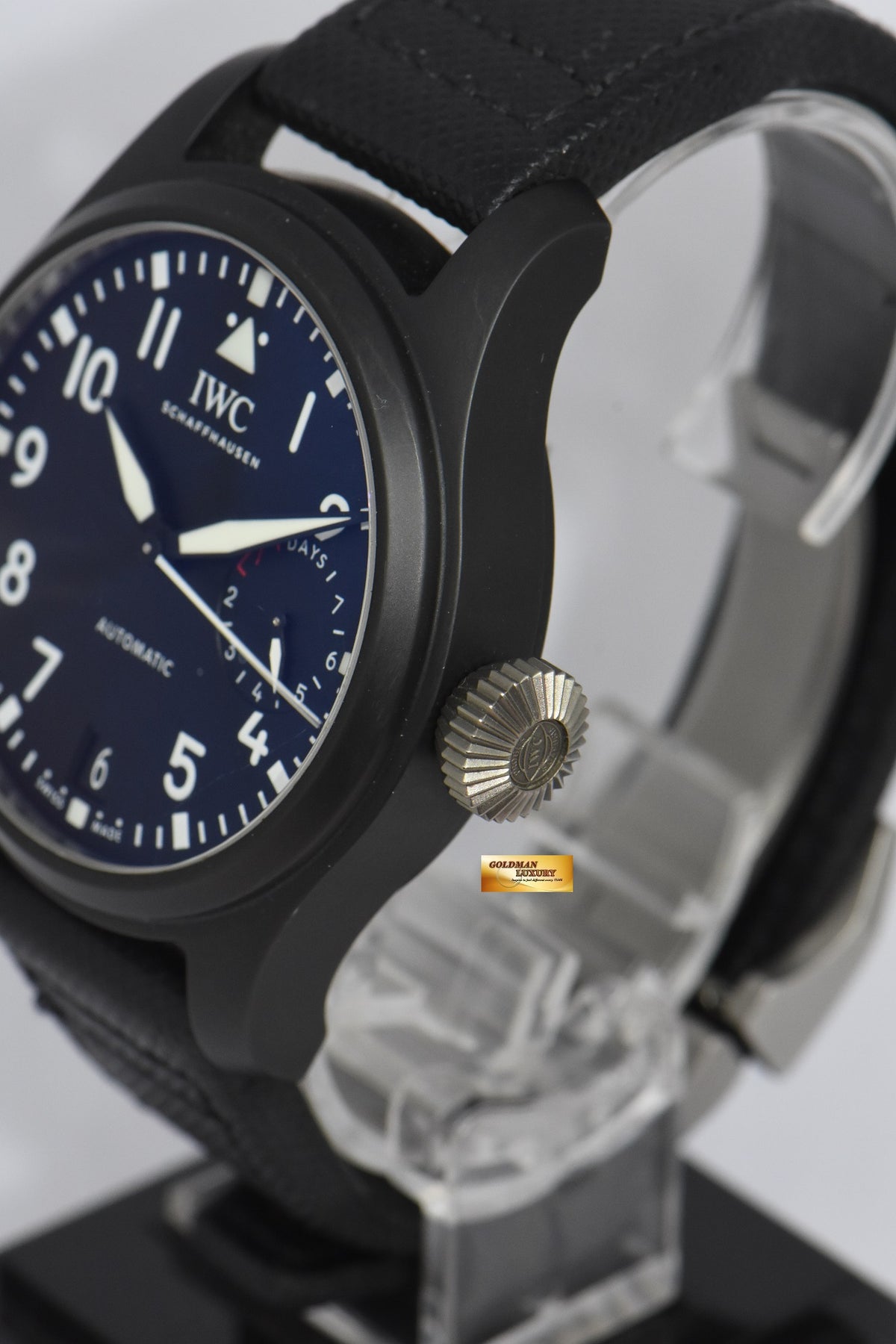 [SOLD] IWC BIG PILOT TOP GUN 46mm CERAMIC BLACK 7 DAYS POWER RESERVE AUTOMATIC IW5020-01 (NEAR MINT)